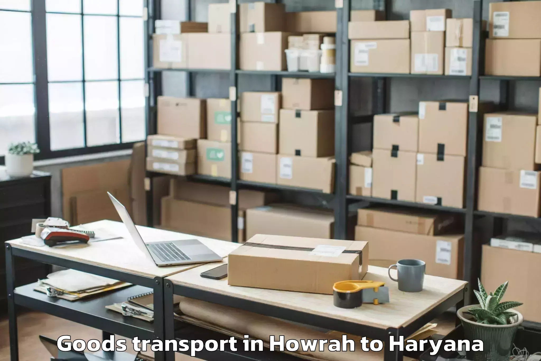 Top Howrah to Gold Souk Mall Gurgaon Goods Transport Available